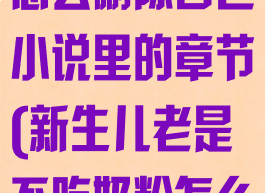菠萝包轻小说怎么删除自己小说里的章节(新生儿老是不吃奶粉怎么办)