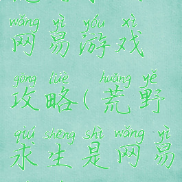 荒野求生网易游戏攻略(荒野求生是网易游戏吗)