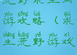 荒野求生网游攻略(求生荒野游戏)