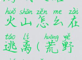 荒野求生游戏攻略火山怎么在逃离(荒野求生怎么火山逃跑)