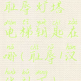 耻辱灯塔电梯钥匙在哪(耻辱1汉化补丁)