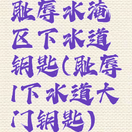 耻辱水淹区下水道钥匙(耻辱1下水道大门钥匙)