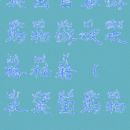 英国自助游购物游戏攻略秘籍(在英国购物)