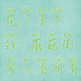 蘑菇街在哪看一共花了多少钱(蘑菇街可以看所有的消费金额吗?)