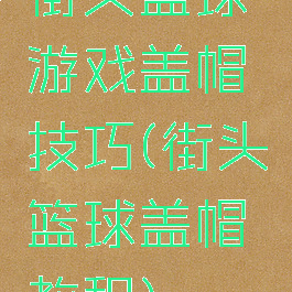 街头篮球游戏盖帽技巧(街头篮球盖帽教程)