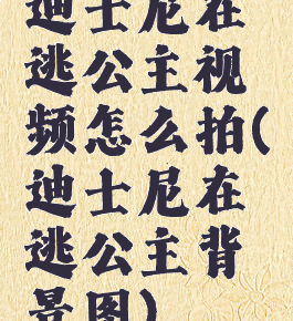 迪士尼在逃公主视频怎么拍(迪士尼在逃公主背景图)