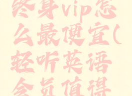 轻听英语终身vip怎么最便宜(轻听英语会员值得买吗)