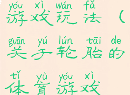 轮胎的体育游戏玩法(关于轮胎的体育游戏设计)