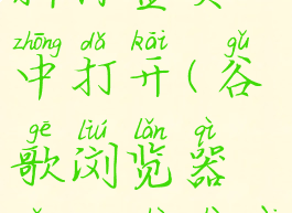 谷歌浏览器如何设置在新标签页中打开(谷歌浏览器怎么设置在新标签中打开)