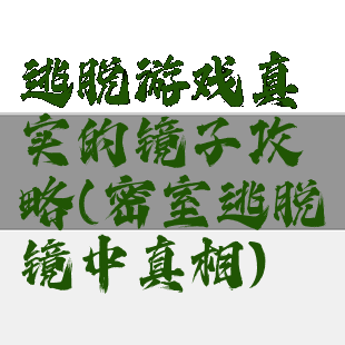 逃脱游戏真实的镜子攻略(密室逃脱镜中真相)