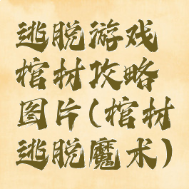 逃脱游戏棺材攻略图片(棺材逃脱魔术)