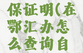 鄂汇办怎么打印社保证明(在鄂汇办怎么查询自己的社保卡余额?)