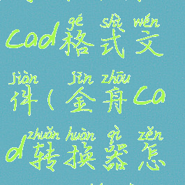 金舟cad转换器怎么将图片转成cad格式文件(金舟cad转换器怎么将图片转成cad格式文件)