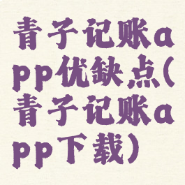 青子记账app优缺点(青子记账app下载)