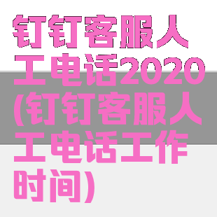 钉钉客服人工电话2020(钉钉客服人工电话工作时间)