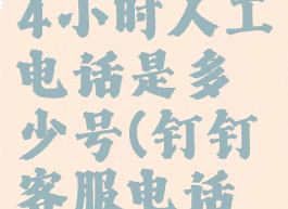 钉钉客服24小时人工电话是多少号(钉钉客服电话是多少?)