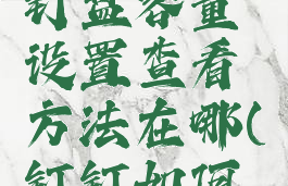 钉钉查看钉盘容量设置查看方法在哪(钉钉如何看钉盘)