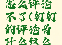 钉钉文档怎么评论不了(钉钉的评论为什么这么低)