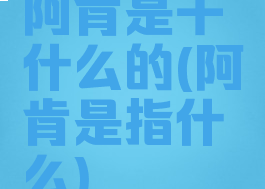 阿肯是干什么的(阿肯是指什么)