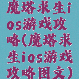 魔塔求生ios游戏攻略(魔塔求生ios游戏攻略图文)