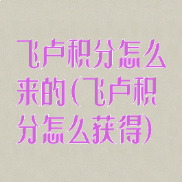 飞卢积分怎么来的(飞卢积分怎么获得)