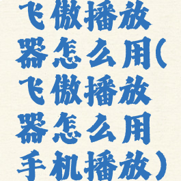 飞傲播放器怎么用(飞傲播放器怎么用手机播放)