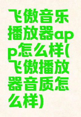 飞傲音乐播放器app怎么样(飞傲播放器音质怎么样)