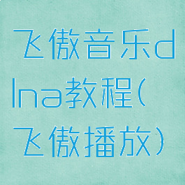 飞傲音乐dlna教程(飞傲播放)