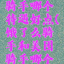 饿了么骑手和美团骑手哪个待遇好点(饿了么骑手和美团骑手哪个待遇好点呢)