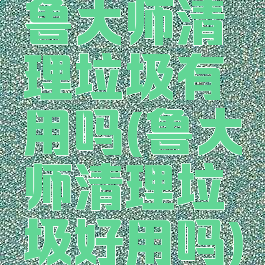 鲁大师清理垃圾有用吗(鲁大师清理垃圾好用吗)