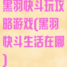 黑羽快斗玩攻略游戏(黑羽快斗生活在哪)