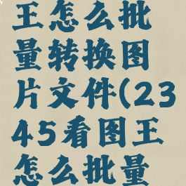 2345看图王怎么批量转换图片文件(2345看图王怎么批量打印图片)