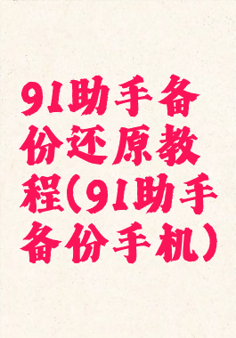91助手备份还原教程(91助手备份手机)