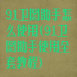 91卫图助手怎么使用(91卫图助手使用全套教程)