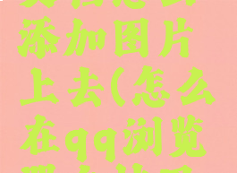 QQ浏览器文档怎么添加图片上去(怎么在qq浏览器文档里添加图片)