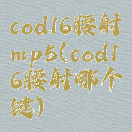 cod16腰射mp5(cod16腰射哪个键)