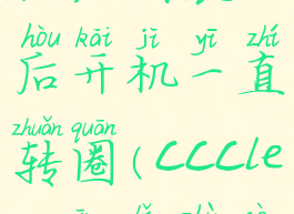 ccleaner清理注册表后开机一直转圈(ccclean清理注册表)