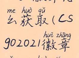 csgo徽章怎么获取(csgo2021徽章怎么获得)