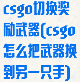 csgo切换奖励武器(csgo怎么把武器换到另一只手)