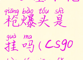 csgo基本枪枪爆头是挂吗(csgo爆头枪法)