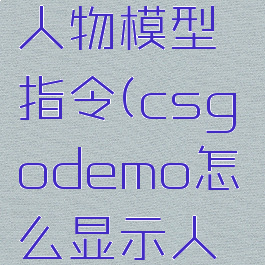 csgo显示人物模型指令(csgodemo怎么显示人物轮廓)