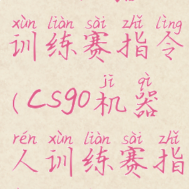 csgo机器人训练赛指令(csgo机器人训练赛指令没用)