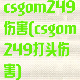 csgom249伤害(csgom249打头伤害)
