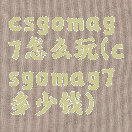 csgomag7怎么玩(csgomag7多少钱)