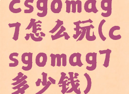 csgomag7怎么玩(csgomag7多少钱)