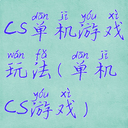 cs单机游戏玩法(单机CS游戏)