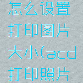 acdsee怎么设置打印图片大小(acd打印照片尺寸调整)