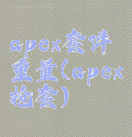 apex套件重量(apex枪套)
