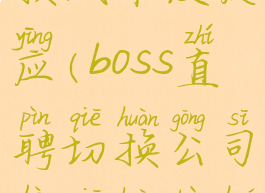 boss直聘切换城市没反应(boss直聘切换公司后切换不回来)