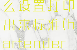 bartender打印标签怎么设置打印出来标准(bartender标签调整模板大小)